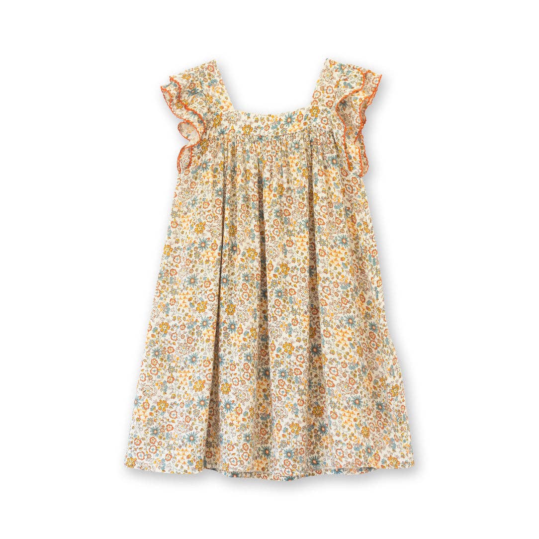 Everly Dress - Cottonfield Floral | Beet World