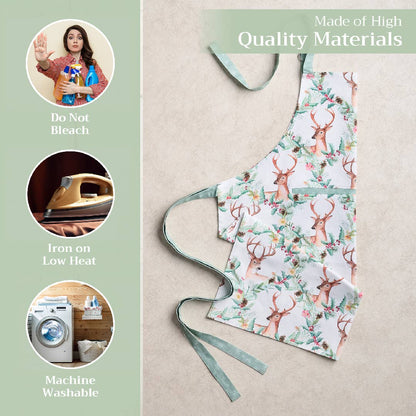 X-Mas Cotton Apron | Maison d'Hermine