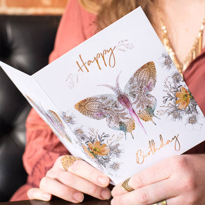 Paisley Butterfly Greeting Card | Papaya