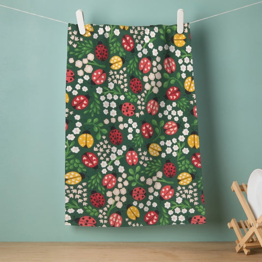 Ladybugs Dishtowel | Danica