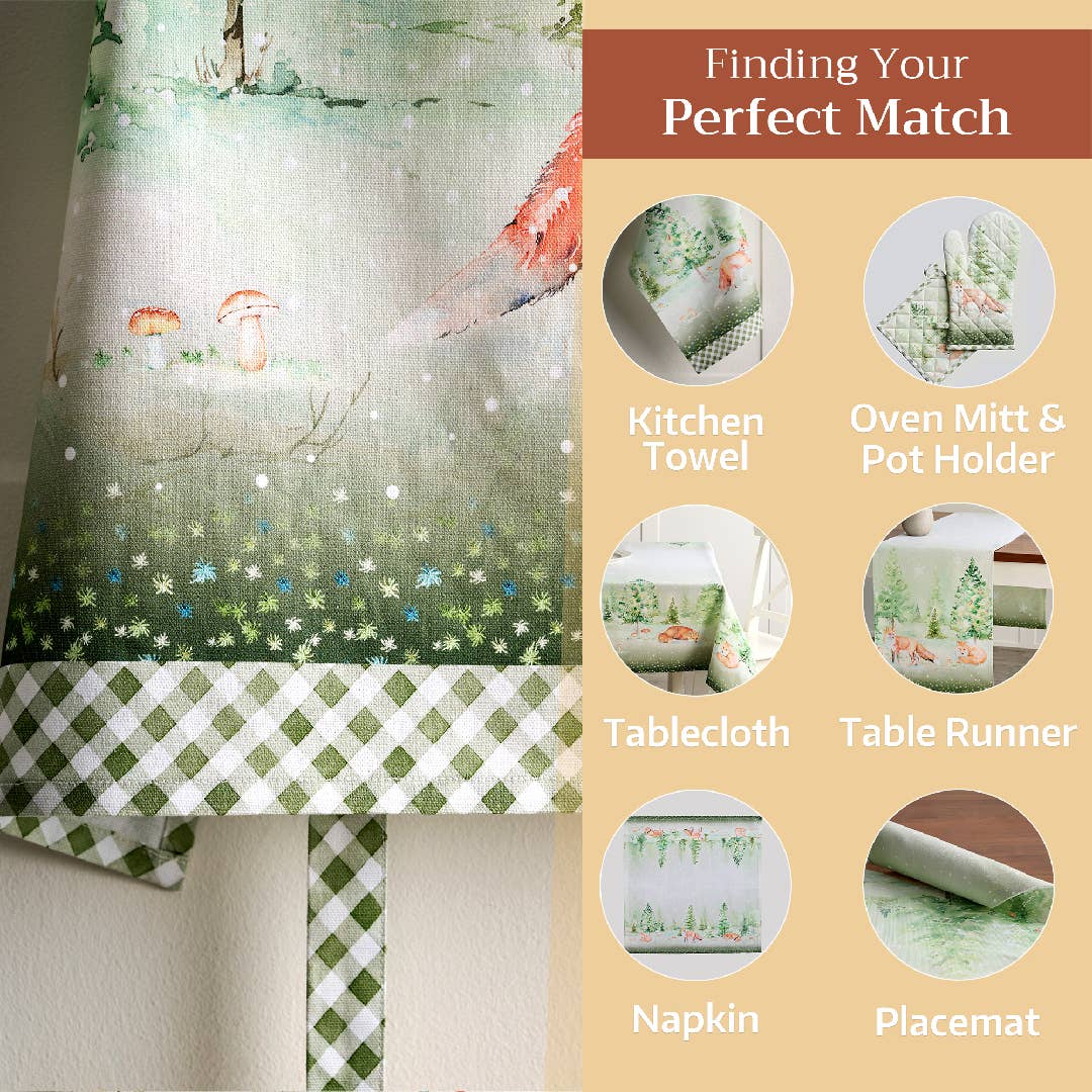 Winter Mornings Cotton Apron | Maison d'Hermine