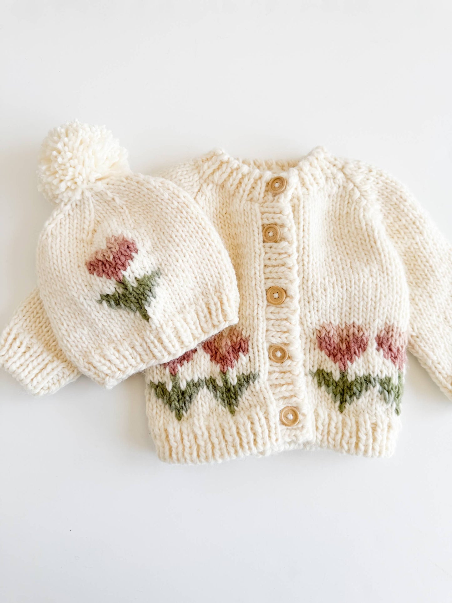 Tulip Flower Cardigan | Figgy Friends