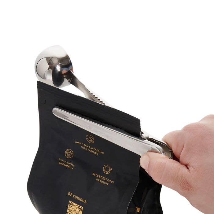 Fino Coffee Scoop With Bag Clip | HIC Kitchen