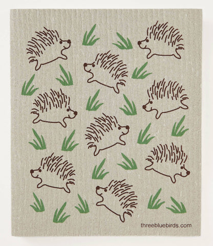 Handy Hedgehogs Swedish Dishcloth | Three Bluebirds