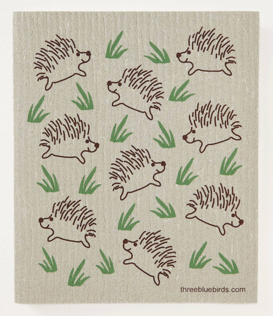 Handy Hedgehogs Swedish Dishcloth | Three Bluebirds