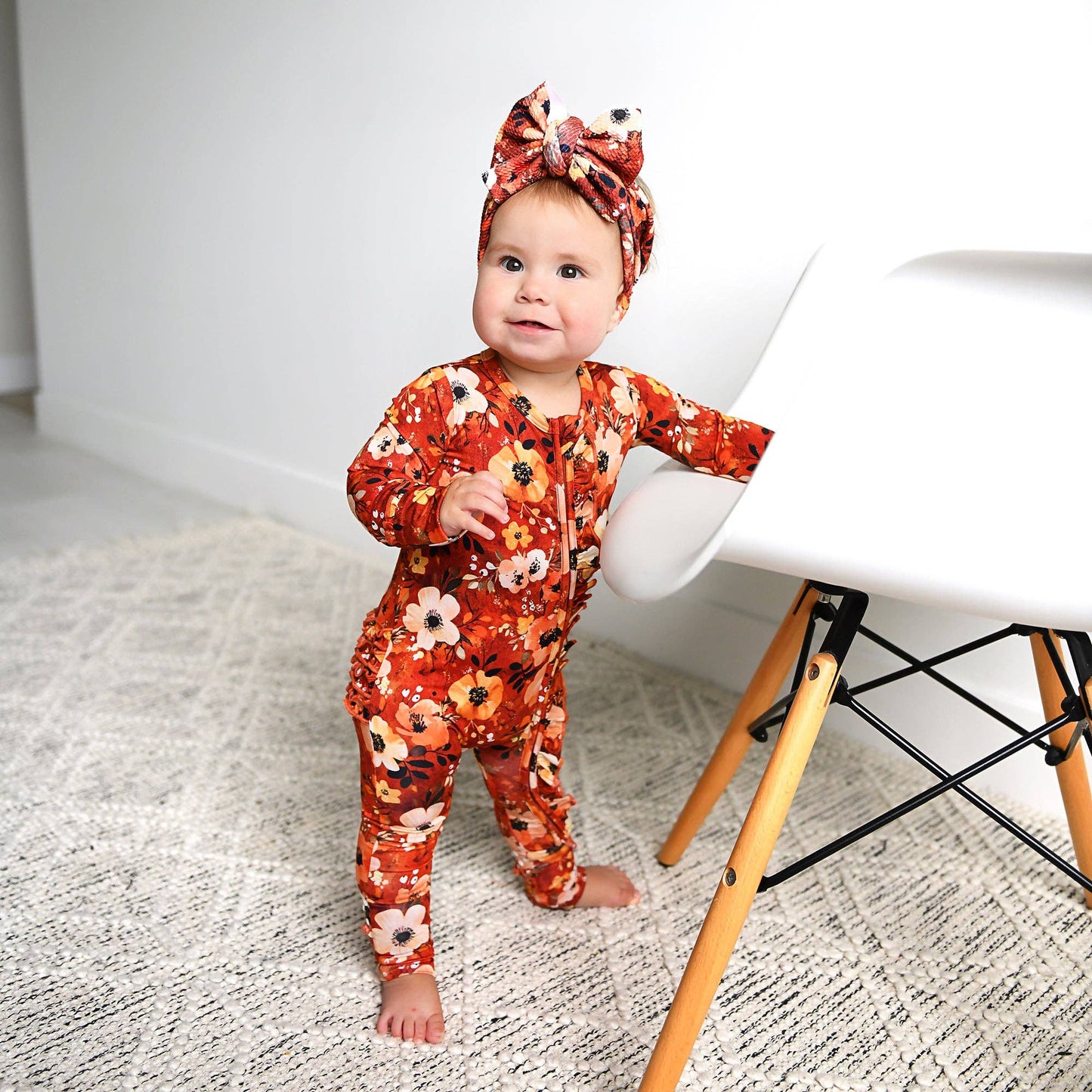 Auburn Ruffle Romper | Gigi & Max