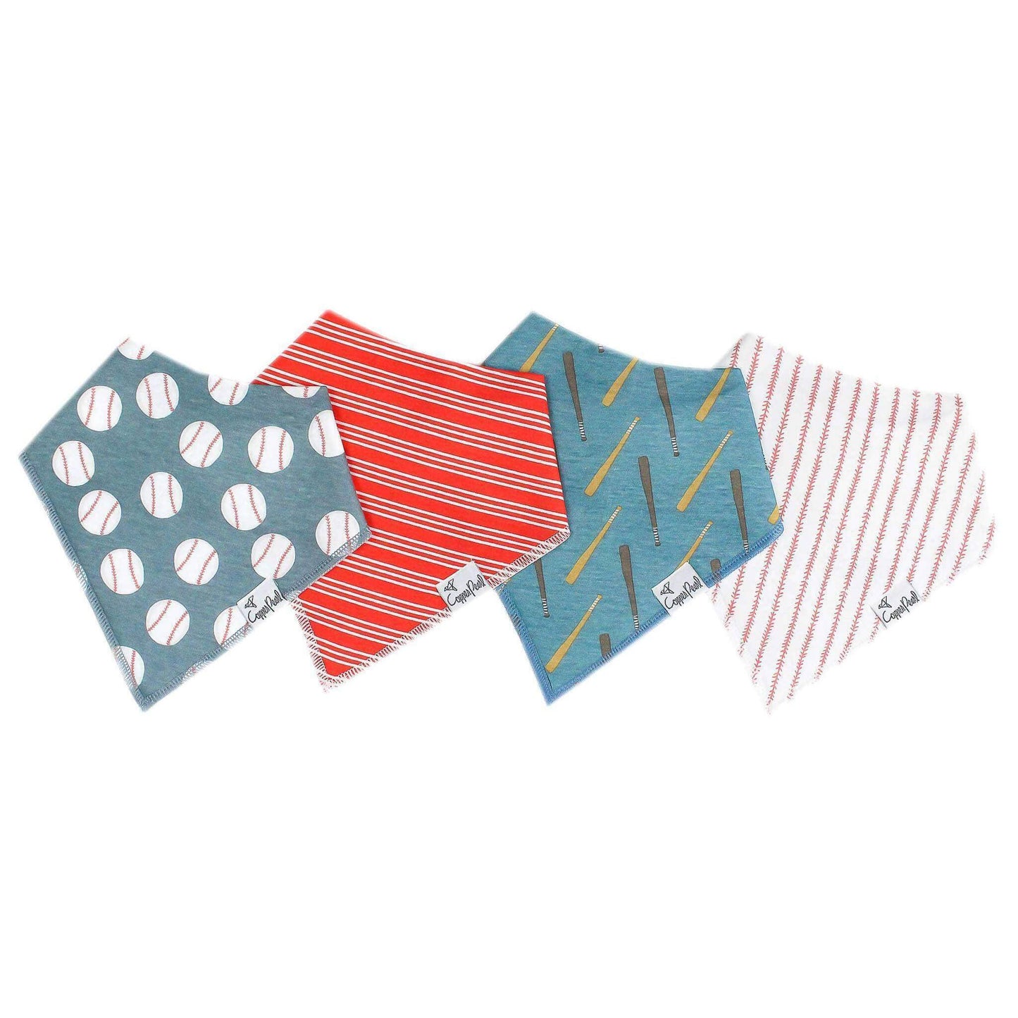 Slugger Bandana Bibs - Set of 4 | Copper Pearl