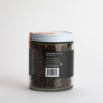 Tellicherry Peppercorns, Refill Jar | Jacobsen Salt Co.