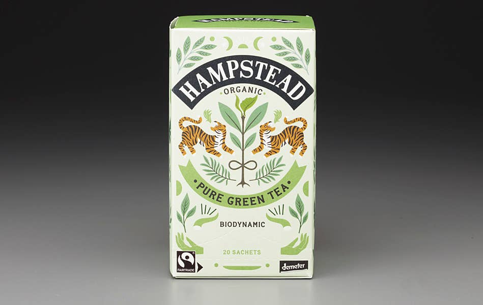 Organic Pure Green Tea  (20 Teabags) | Hampstead Organic