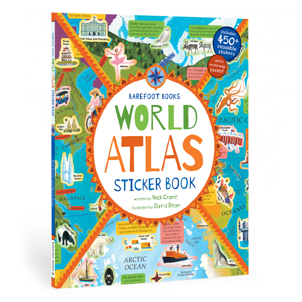 World Atlas Sticker Book | Barefoot Books