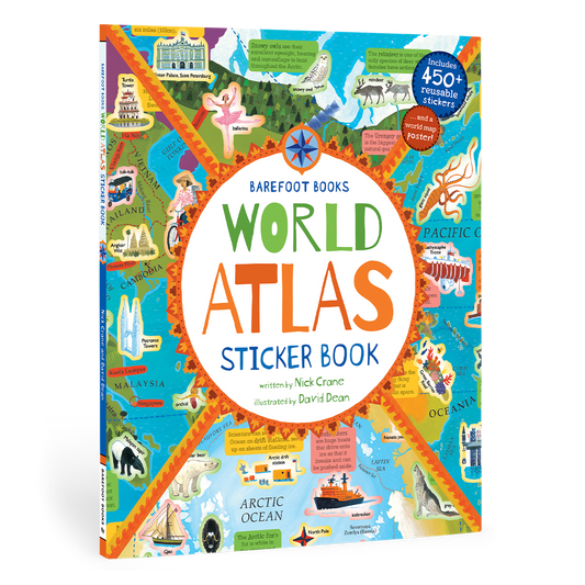 World Atlas Sticker Book | Barefoot Books