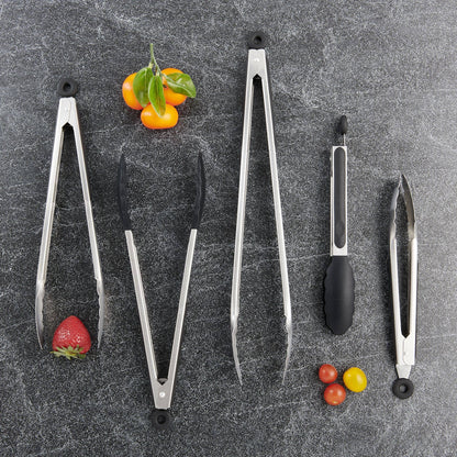9" Cutlery-Pro Silicone Tongs | HIC Kitchen