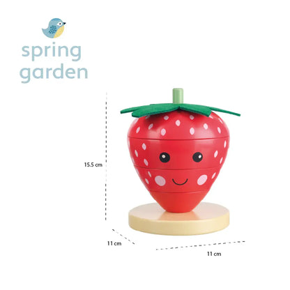 Strawberry Stacking Ring (FSC®) | Orange Tree Toys