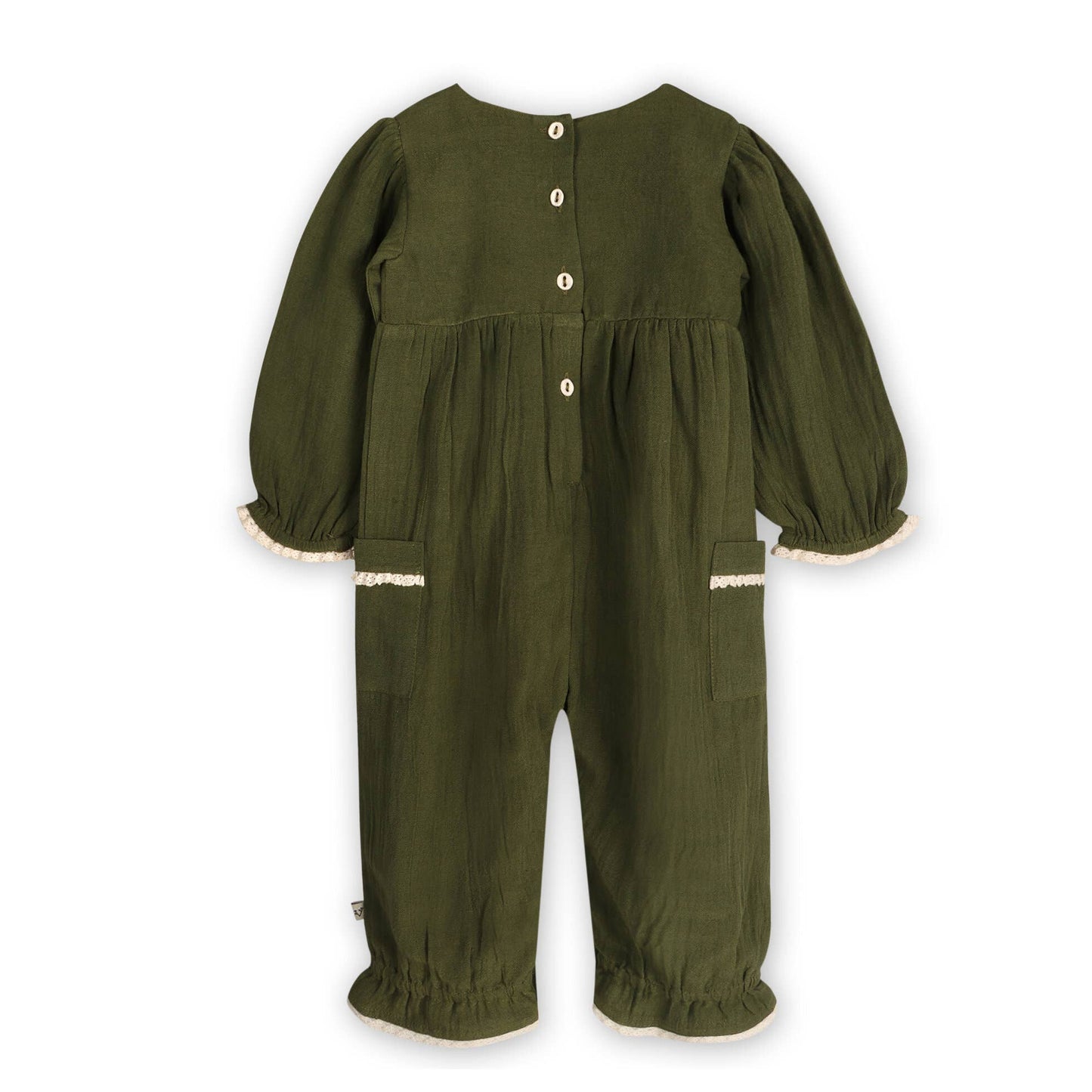Juniper Embroidered Jumpsuit & Headband | Viverano Organics