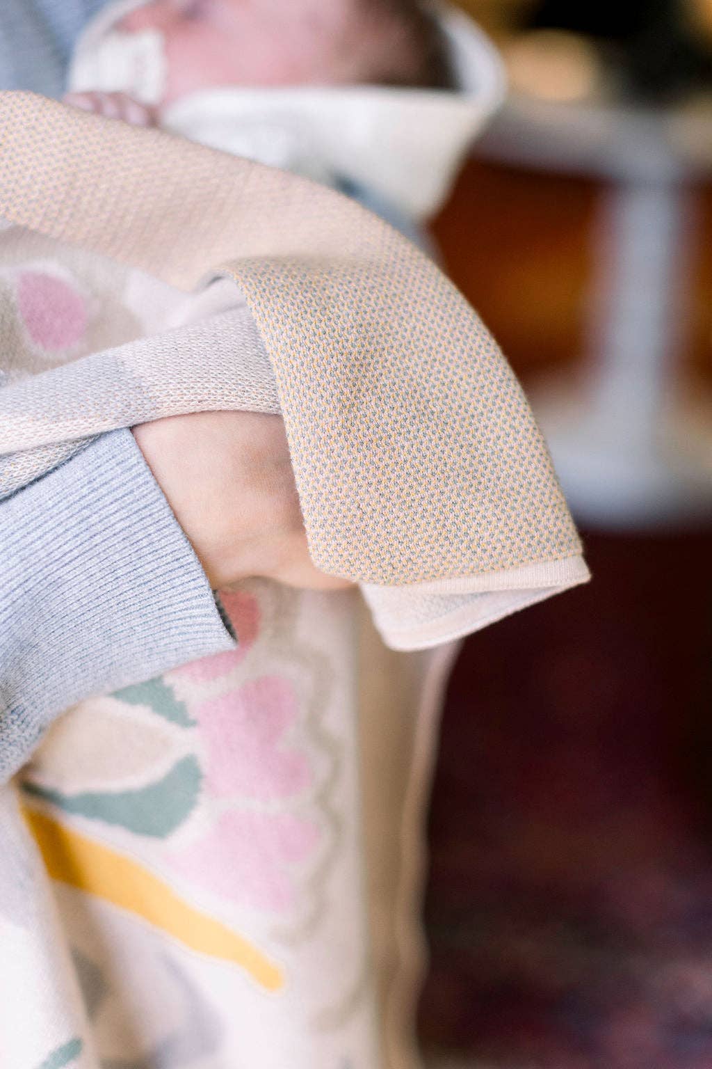 Sun Bunny Cotton Knit Blanket | Helmsie