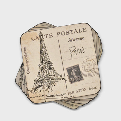 Set of 6 Coasters - Postcard Sketches | Pimpernel