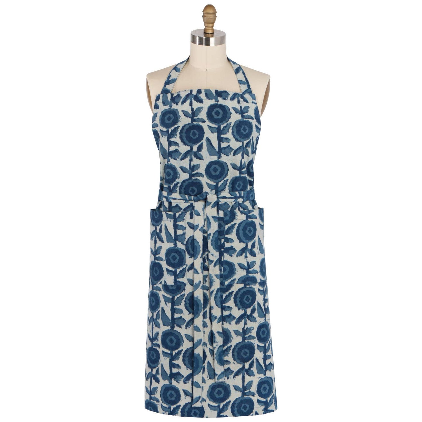 Gilia Block Print Apron | Danica Heirloom
