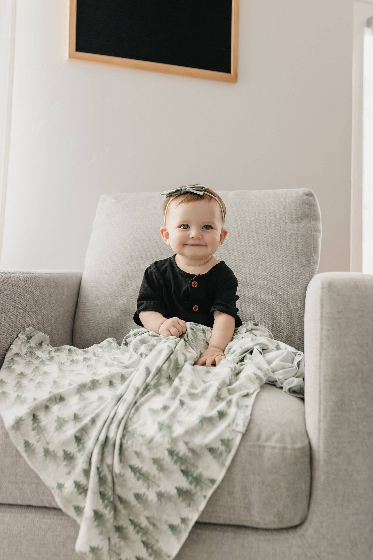 Briar Ribbon Baby Bow | Copper Pearl