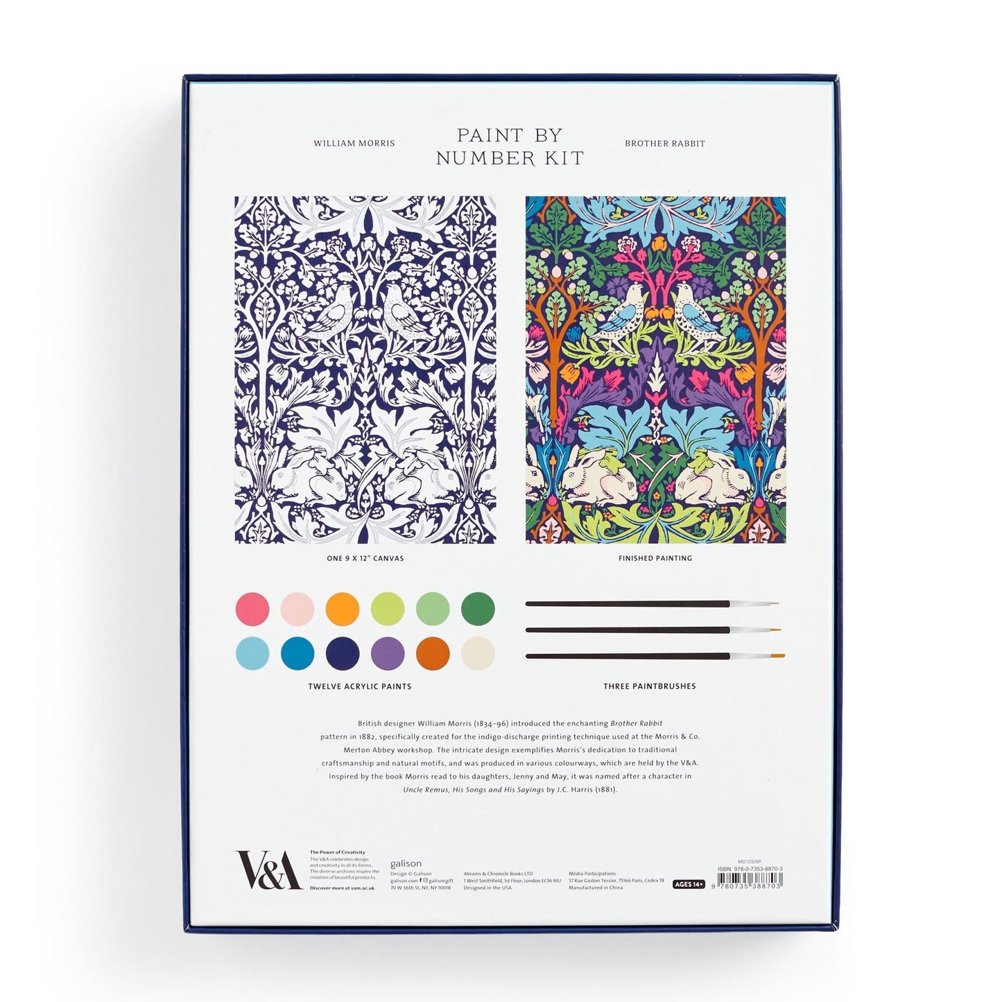 William Morris Brother Rabbit Paint by Number | Galison