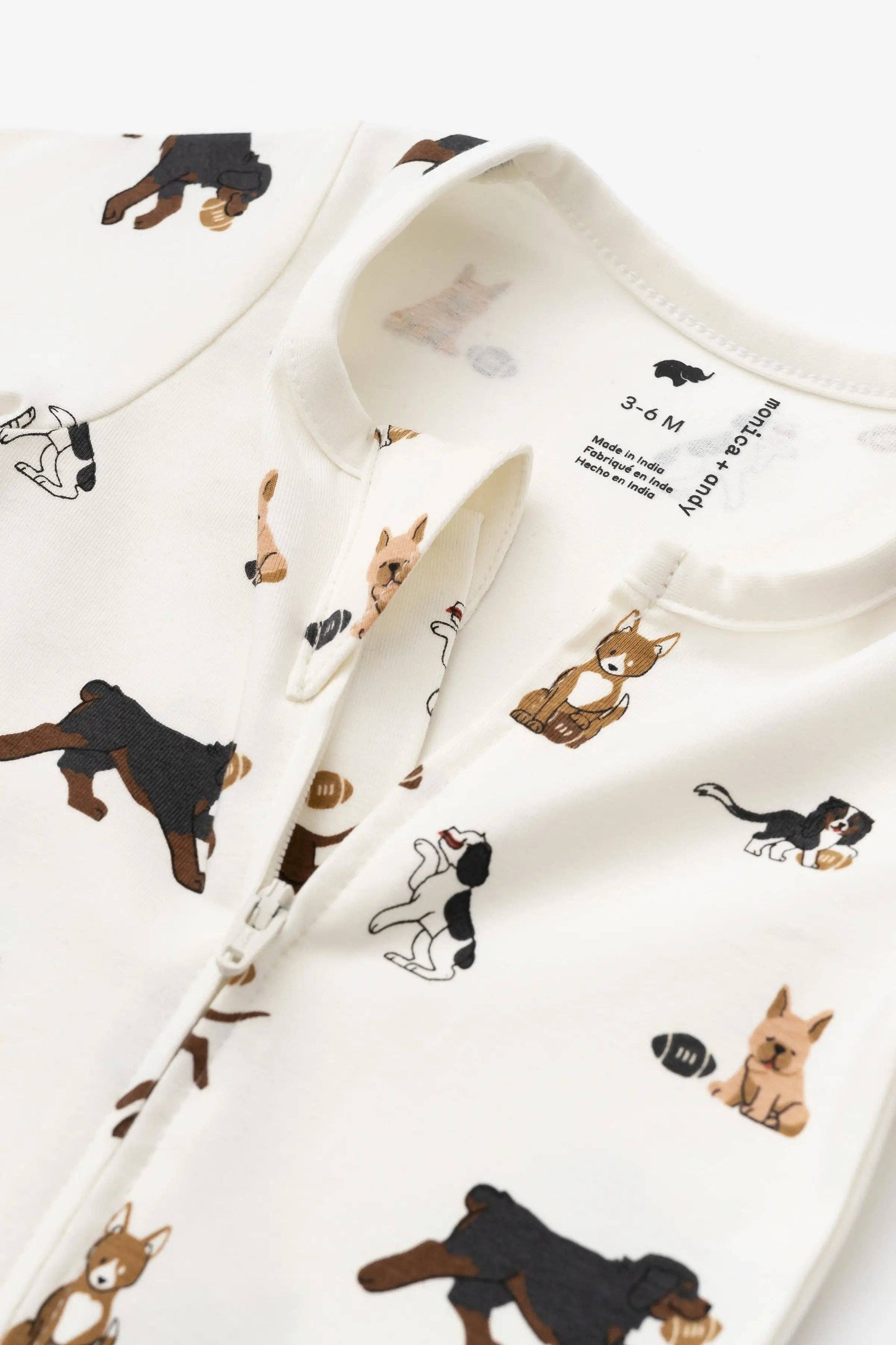 Football Pups Romper | Monica + Andy