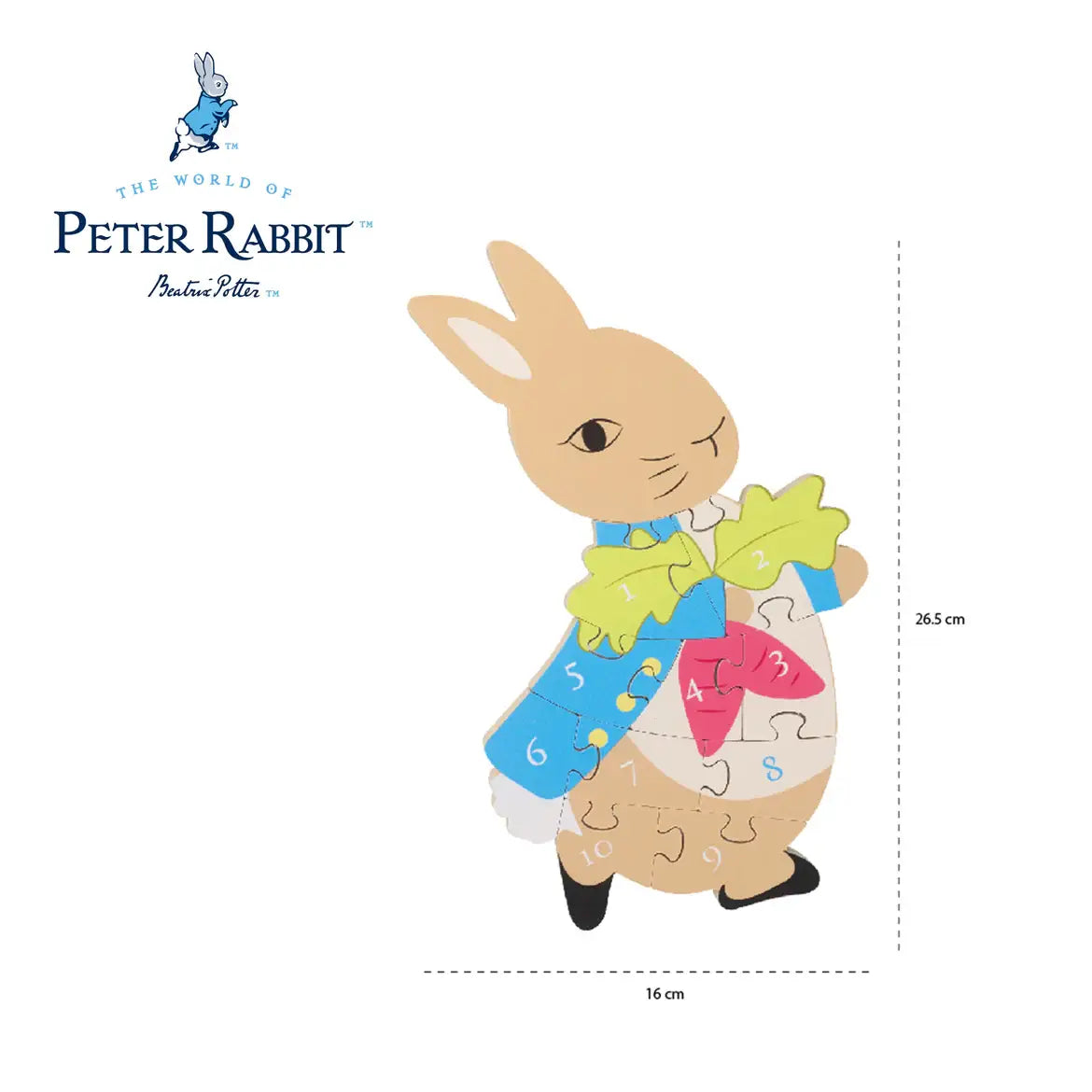 Peter Rabbit™ Number Puzzle | Orange Tree Toys