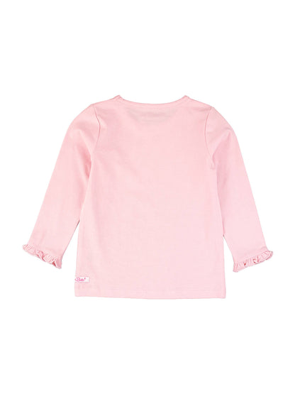Pink Ruffle Sleeve Top | RuffleButts + RuggedButts