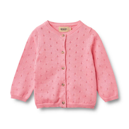 Bubblegum Maia Knit Cardigan | Wheat