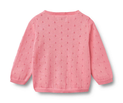Bubblegum Maia Knit Cardigan | Wheat