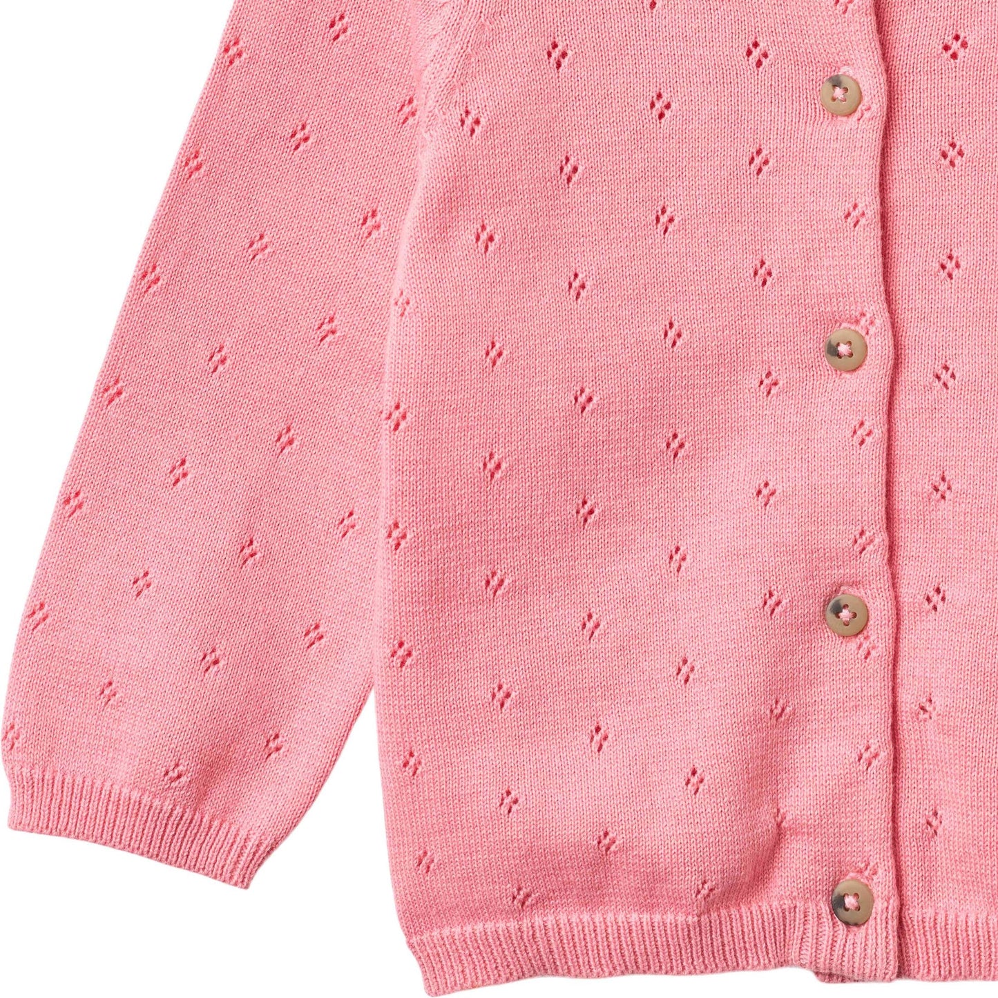 Bubblegum Maia Knit Cardigan | Wheat