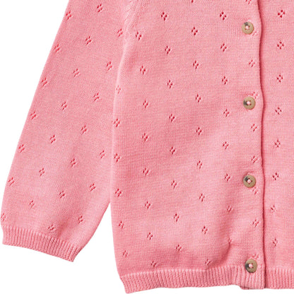 Bubblegum Maia Knit Cardigan | Wheat