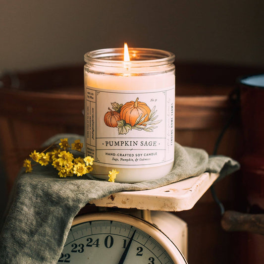 Soy Candle - Pumpkin Sage Scent | Finding Home Farms
