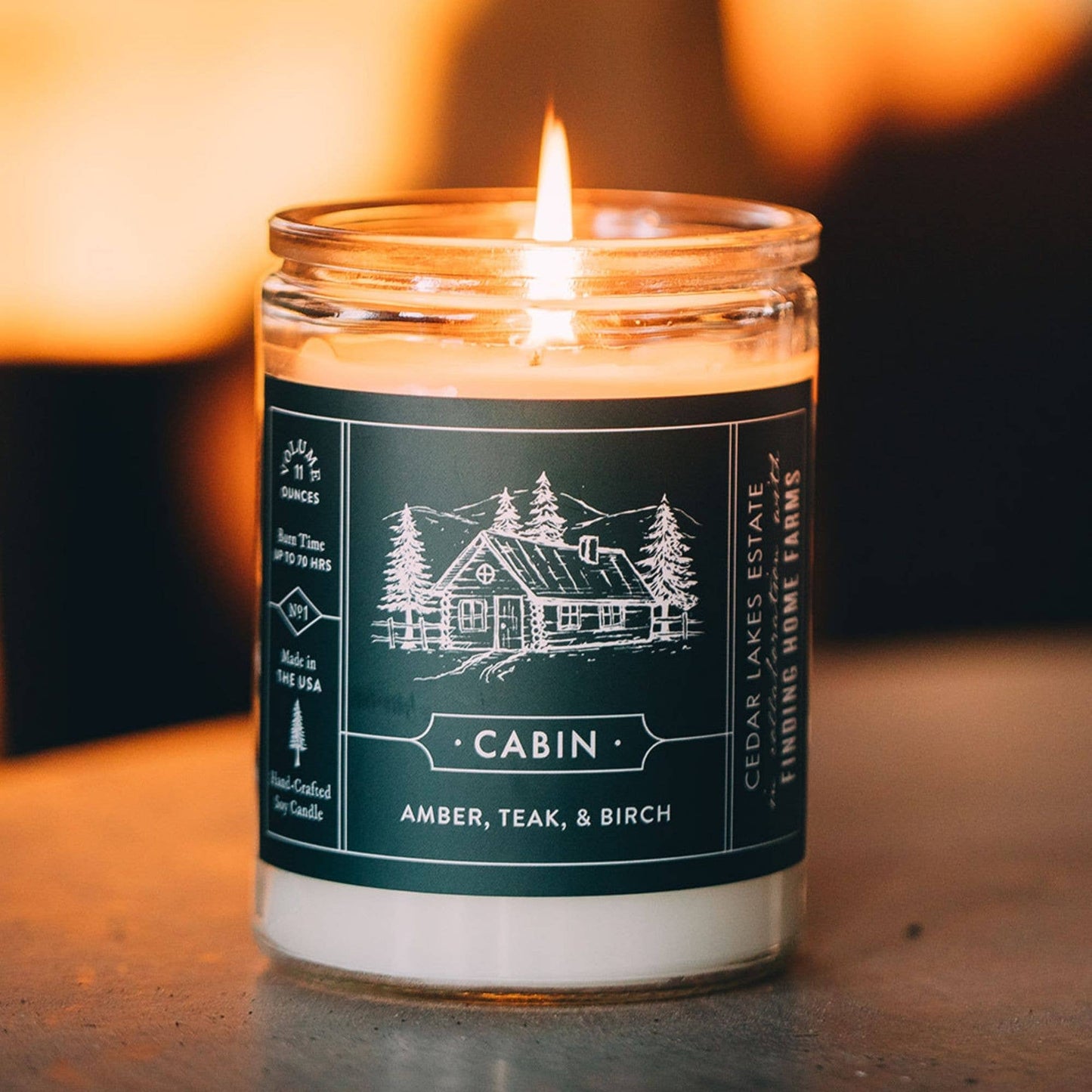 Soy Candle - Cabin Scent | Finding Home Farms