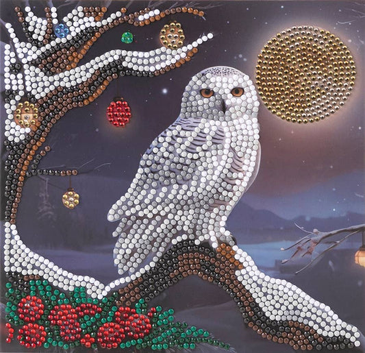 Crystal Art Card Kit: Frosted Moon | Outset Games