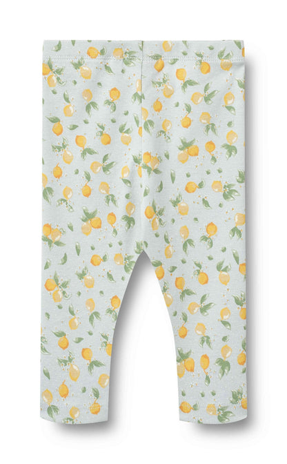 Jules Jersey Leggings - Summer Blue Citrus | Wheat