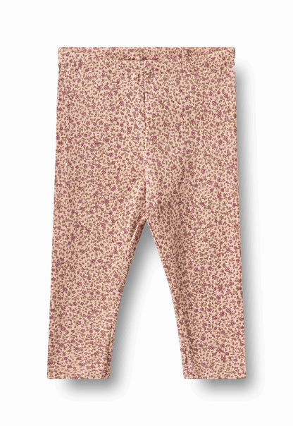 Jules Dime Rose Floral Leggings | Wheat