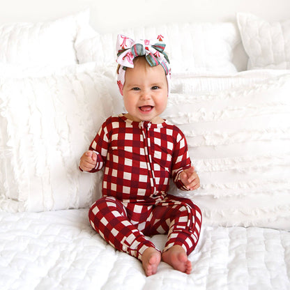 Emery Plaid Zip Romper | Gigi & Max