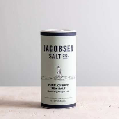 Pure Kosher Sea Salt - 1lb Canister | Jacobsen Salt Co.