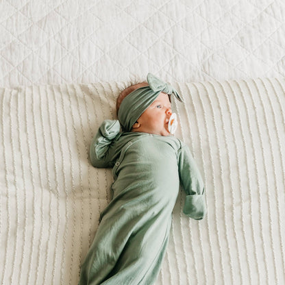 Briar Knit Headband Bow | Copper Pearl