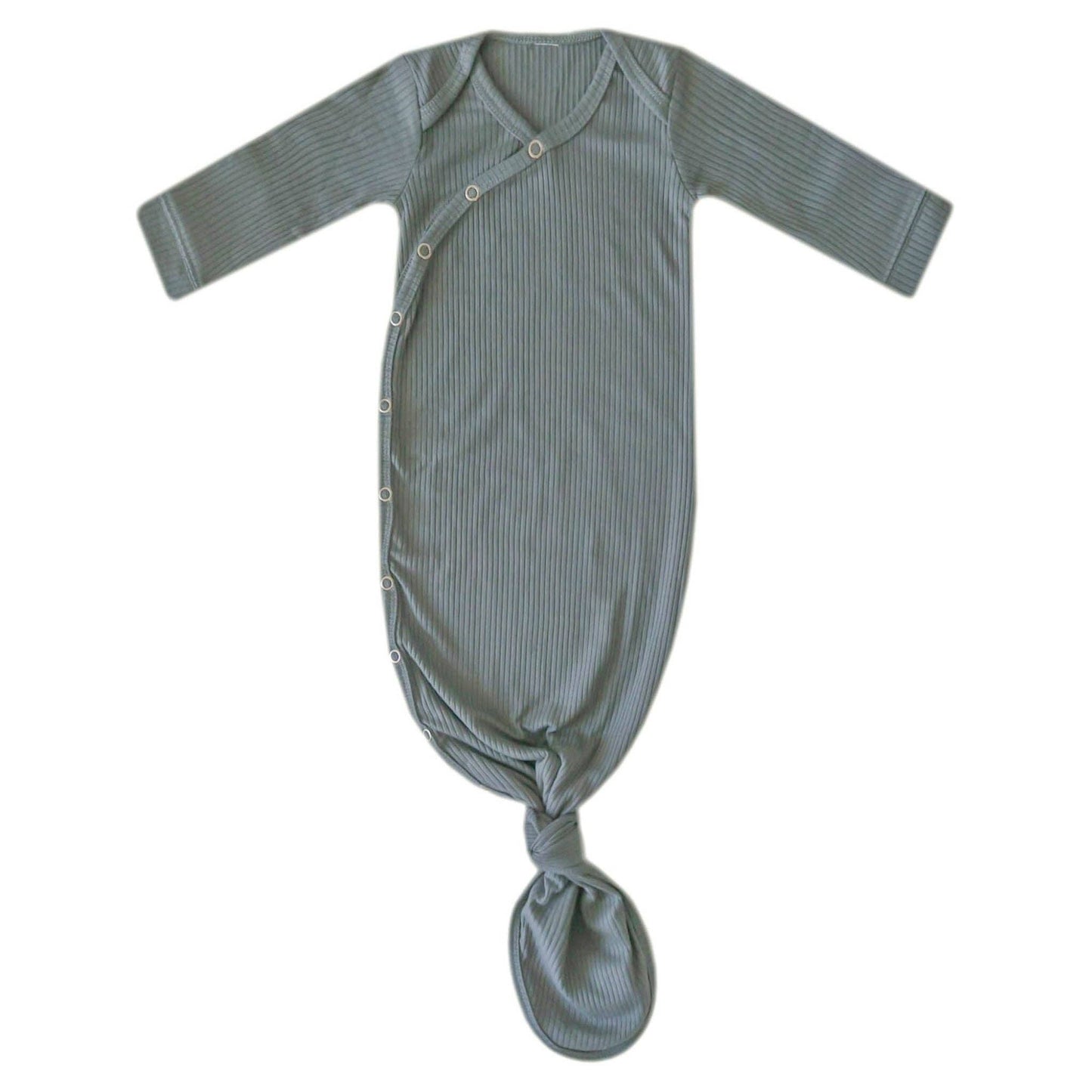 Moss Newborn Knotted Gown | Copper Pearl