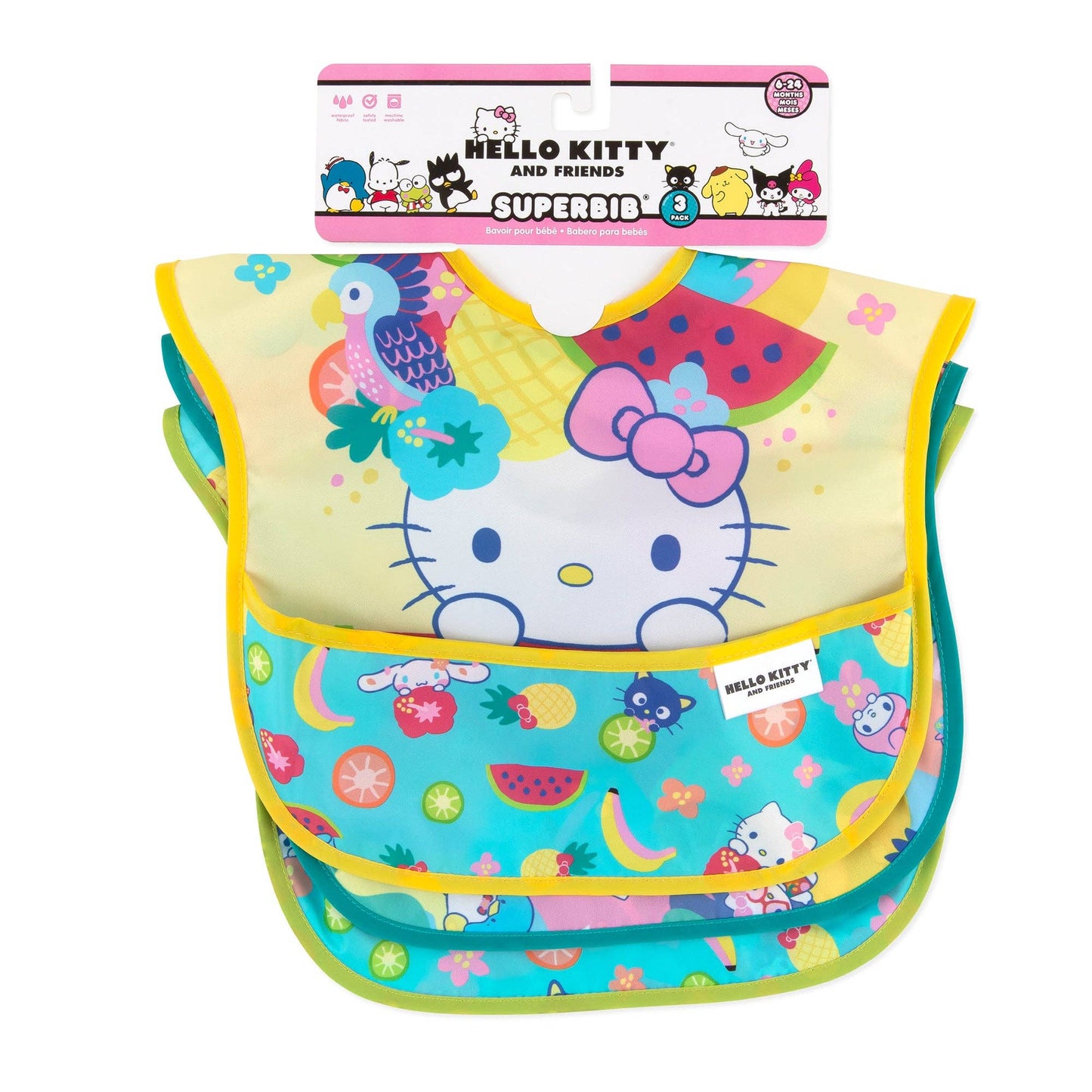 SuperBib® 3 Pack: Hello Kitty and Friends® Tropical Party