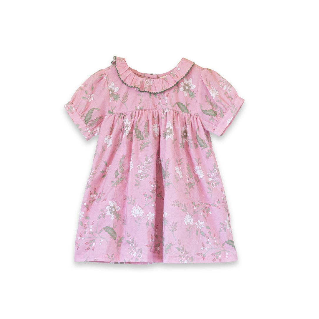Pink and Green Fern Emily Dress | Beet World