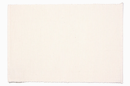 Placemats Ribbed Solid - Natural | Accent Linen