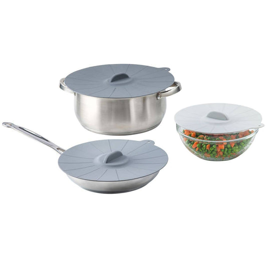 Silicone Cooking & Storage Lids, Set Of 3 | HIC Kitchen