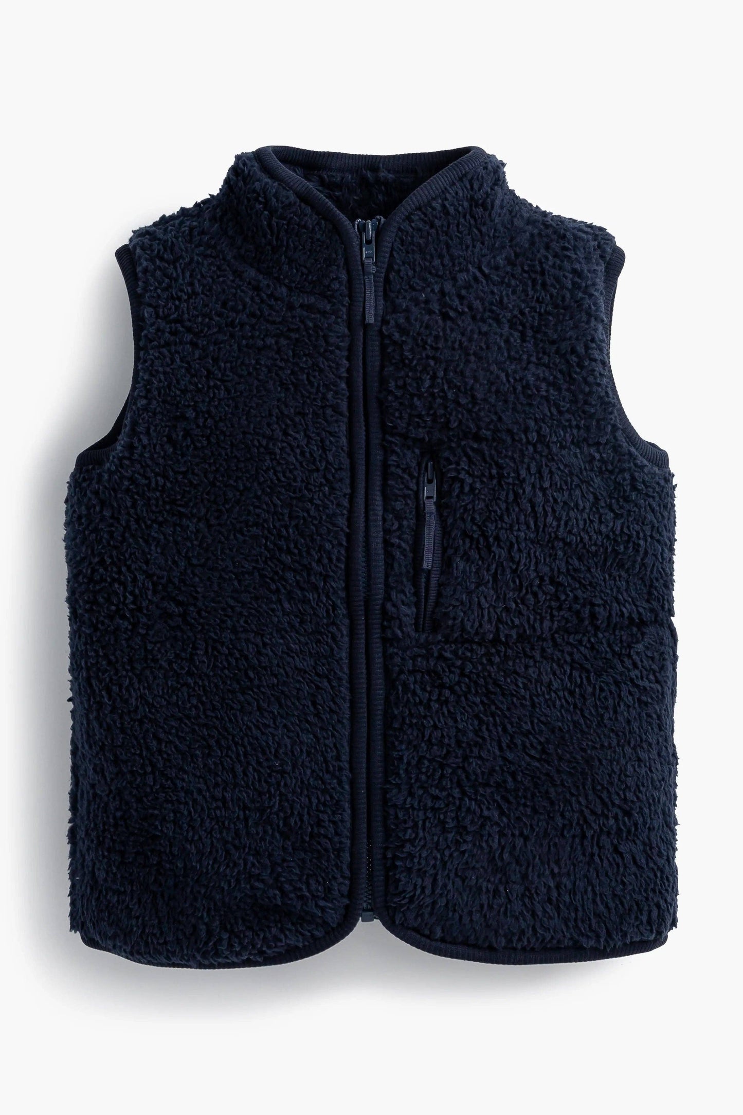 Navy Sherpa Vest | Monica + Andy