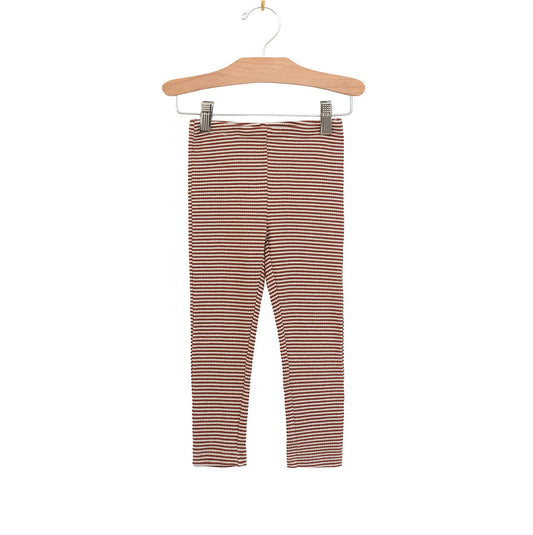 Rust Stripe Leggings | City Mouse