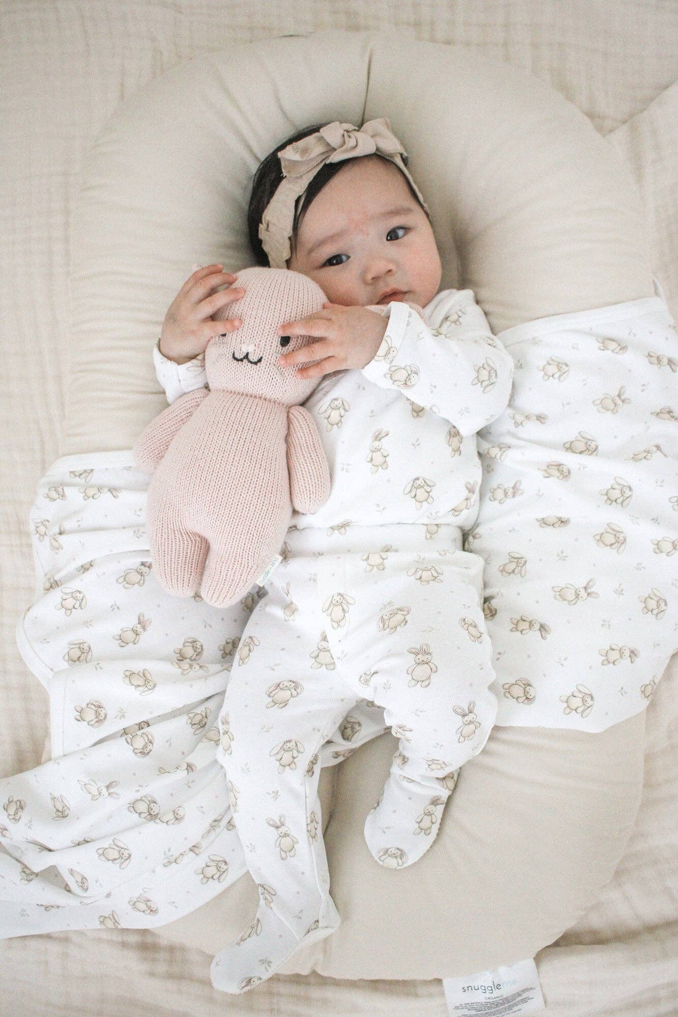 Organic Blanket in Bunny Biscuit | L'ovedbaby