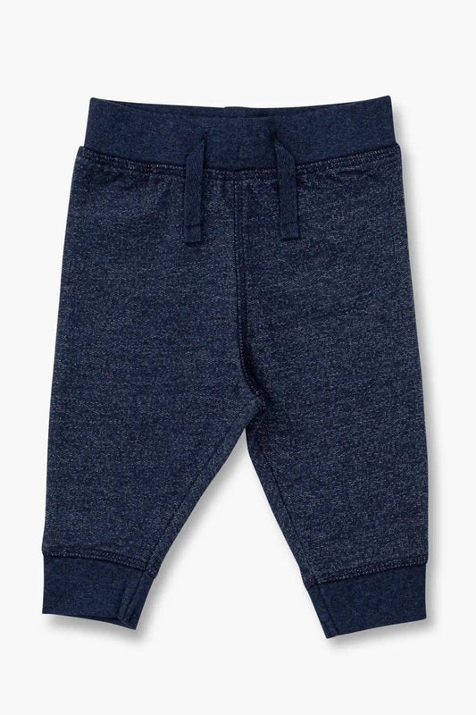 Navy Blue Heather Track Pants | Monica + Andy