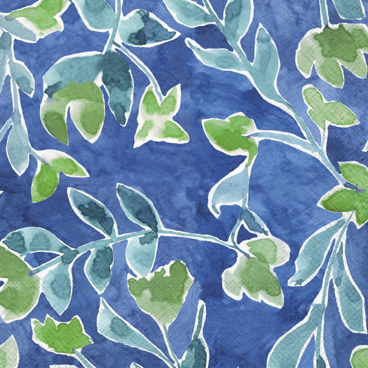 Azure & Ivy Blue Paper Cocktail Napkins | Boston International