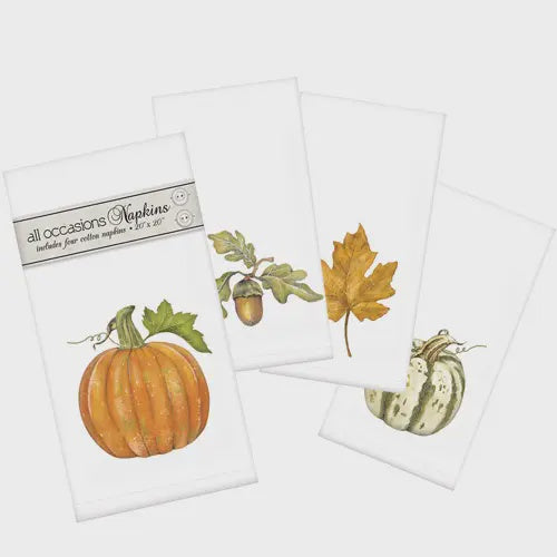 Assorted Fall Napkin Set/4 | Mary Lake-Thompson