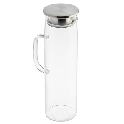 50 oz Glass Pitcher w/ Stainless Lid | TableCraft